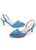 SHALLOW-MOUTHED POINTED STILETTO HEELS SANDALS