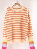 Round Neck Pullover Long Sleeve Sweater