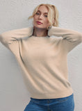 FASHION ROUND NECK LEISURE PULLOVER SWEATER