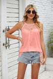 SOLID COLOR LACE STITCHING SUSPENDER VEST