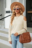 ROUND NECK LOOSE LONG SLEEVE T-SHIRT