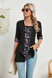 PRINTED FAKE TWO-PIECE SHIRT T-SHIRT