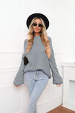 FASHION LARGE-SIZE PULLOVER KNITTED SWEATER