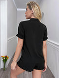 FASHION SHORT SLEEVE HOME CLOTHES TWO-PIECE SUIT