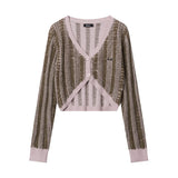 V-neck Button Long Sleeve Shirt