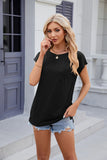 ROUND NECK SHORT SLEEVES POCKETS T-SHIRT