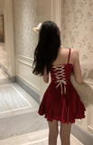 Stylish Strapless Christmas - inspired Dress with Faux Fur
