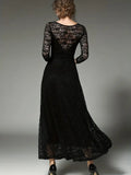 Elegant  3/4 Sleeve Lace Party Casual Dress
