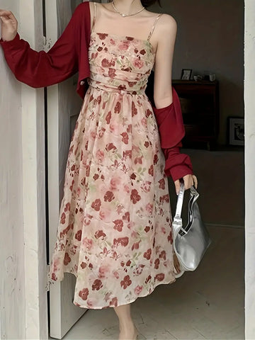 Two-piece Swing Cami Dress Outfits Dress