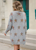Cardigan Five-pointed Star Sweater Coat
