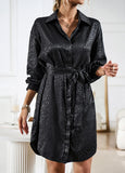 WOMEN LONG SLEEVE SHIRT DRES