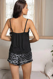 FASHION SUMMER LEOPARD SHORTS HOME SUIT