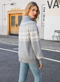 CLASSY TURTLENECK PULLOVER LOOSE RETRO SWEATER