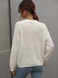 FASHION WOMEN ROUND NECK LOOSE SWEATER