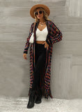 Fringed Long Cardigan Sweater Coat