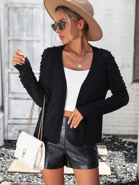 STYLISH THREE-DIMENSIONAL CARDIGAN SWEATER COAT