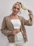 STYLISH SOLID COLOR CARDIGAN TWIST SWEATER COAT