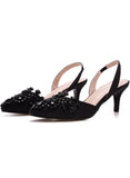 SHALLOW-MOUTHED POINTED STILETTO HEELS SANDALS