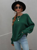 FASHION SOLID COLOR ROUND NECK TWISTED ROPE TOP