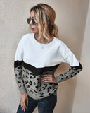CLASSY AUTUMN AND WINTER LEOPARD SWEATER