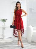 SEXY SLEEVELESS LACE GAUZE DRESS