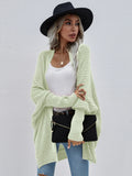 FASHION ROUND NECK KNIT CARDIGAN LOOSE SWEATER