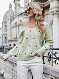 STYLISH V-NECK PLUS SIZE LOOSE PULLOVER SWEATER