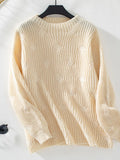 Knitted Pullover Loose Long Sleeve Sweater