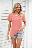 V-NECK LOOSE PULLOVER T-SHIRT