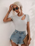 FASHION SOLID COLOR LOOSE SEXY SLIM SWEATER