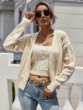 FASHION LOOSE TWISTED ROPE BRAIDED SWEATER TWO-PIECE SUIT