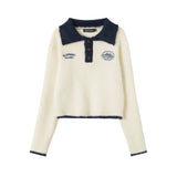 Long Sleeve Lapel Sweater