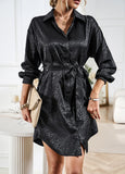 WOMEN LONG SLEEVE SHIRT DRES