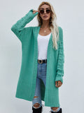 FASHION LONG CARDIGAN SOLID COLOR FASHION SWEATER