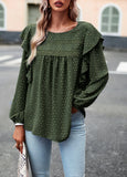 SOLID COLOR CASUAL LONG SLEEVE SHIRT