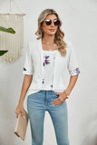 PRINTED FAKE TWO-PIECE SHIRT T-SHIRT