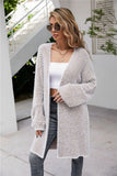 Loose Cardigan Solid Color Knitted Jacket
