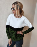 CLASSY AUTUMN AND WINTER LEOPARD SWEATER