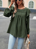 SOLID COLOR CASUAL LONG SLEEVE SHIRT