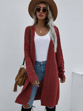 FASHION LONG CARDIGAN SOLID COLOR FASHION SWEATER