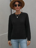 FASHION WOMEN ROUND NECK LOOSE SWEATER