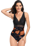 SEXY ONE-PIECE PRINT SWIMSUIT