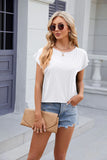 ROUND NECK SHORT SLEEVES POCKETS T-SHIRT