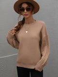FASHION SOLID COLOR ROUND NECK TWISTED ROPE TOP