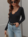 CLASSY PULLOVER LOOSE SOLID COLOR WOMEN'S SWEATER
