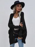 FASHION ROUND NECK KNIT CARDIGAN LOOSE SWEATER