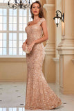 Emerald Sequin Mermaid Prom Party Dress