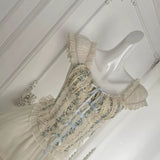 Delicate Floral Details Dazzling Two-Piece Set