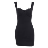 Black Off Shoulder Velvet Bodycon Dress