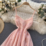 Lace Bright Yellow Eyelet Dress